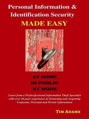 cover image of Personal Information & Identification Security Made Easy